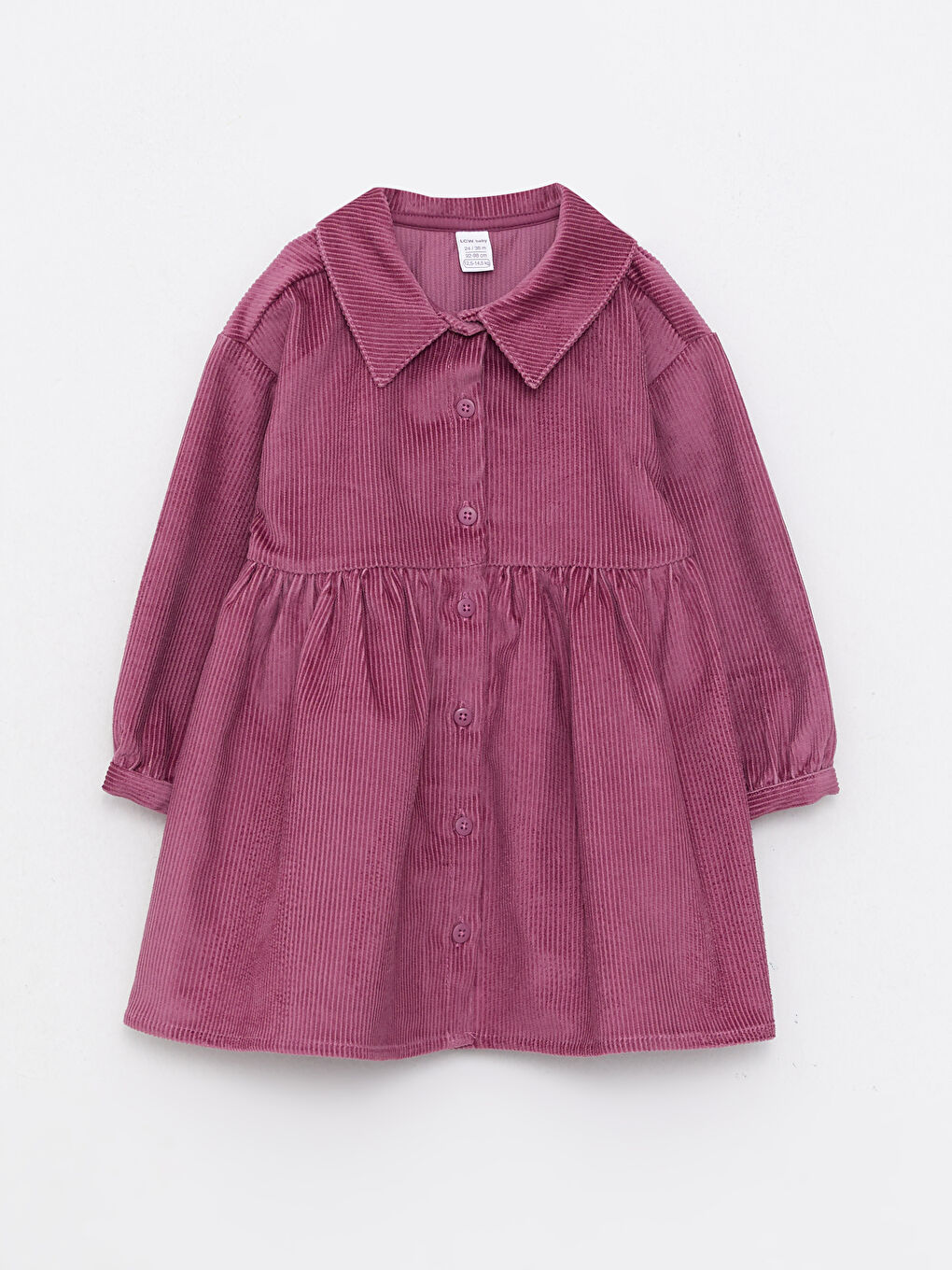 LCW baby Rollkragen Langarm Basic Baby Mädchen Samtkleid -W29532Z1-H9M