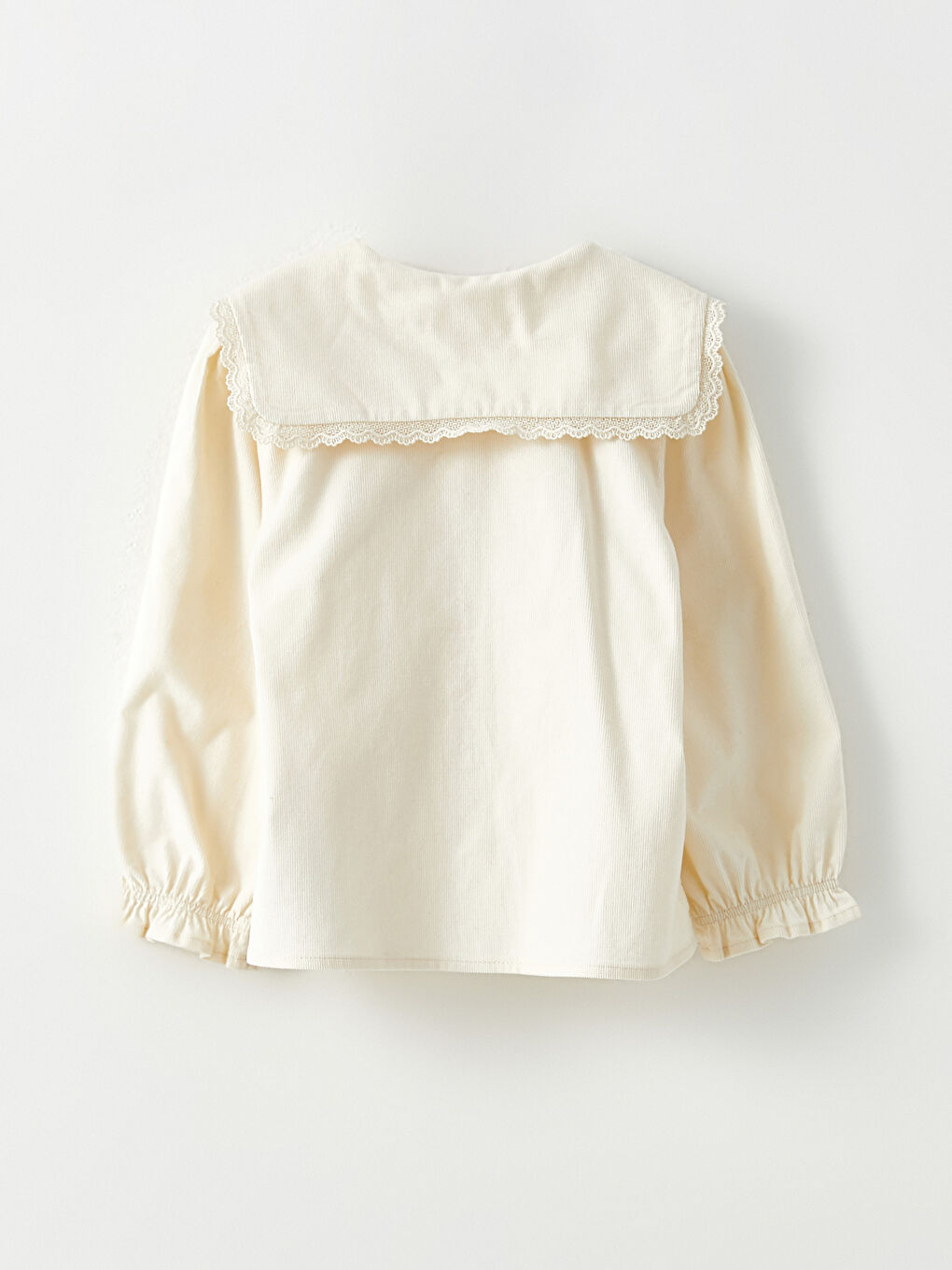 LCW baby Hemd für Babymädchen mit Bebe-Kragen, langen Ärmeln und Stickereidetails -W29533Z1-KXP