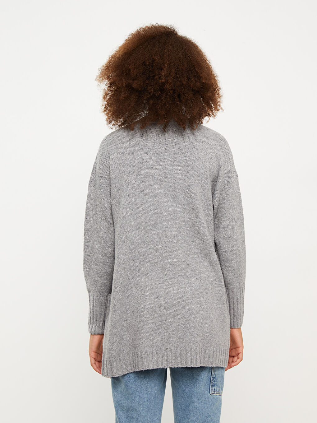 Shawl Collar Plain Long Sleeve Women's Knitwear Cardigan-3