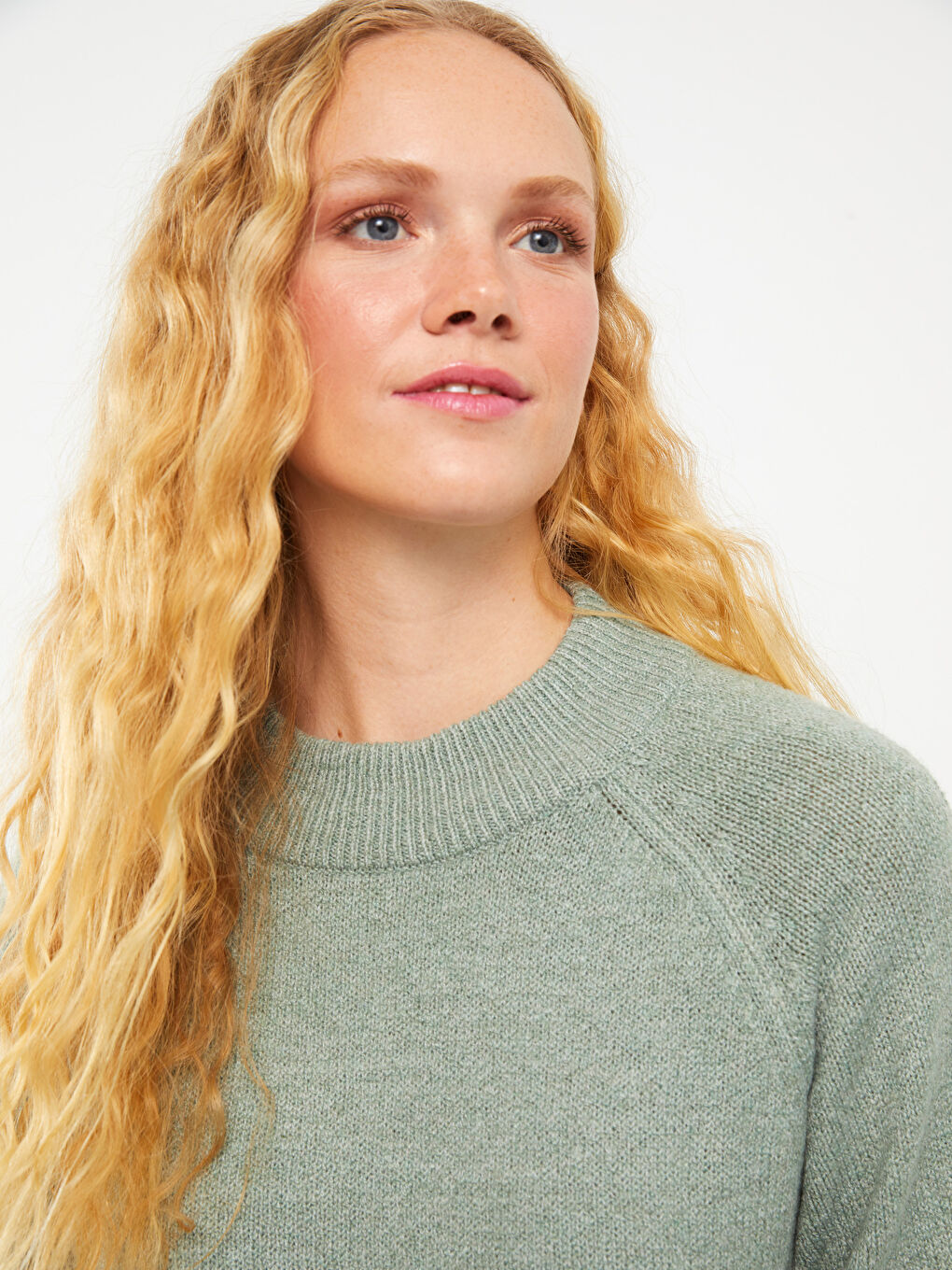 LCW Vision Trichterkragen Damen Strickpullover -W29543Z8-GC8