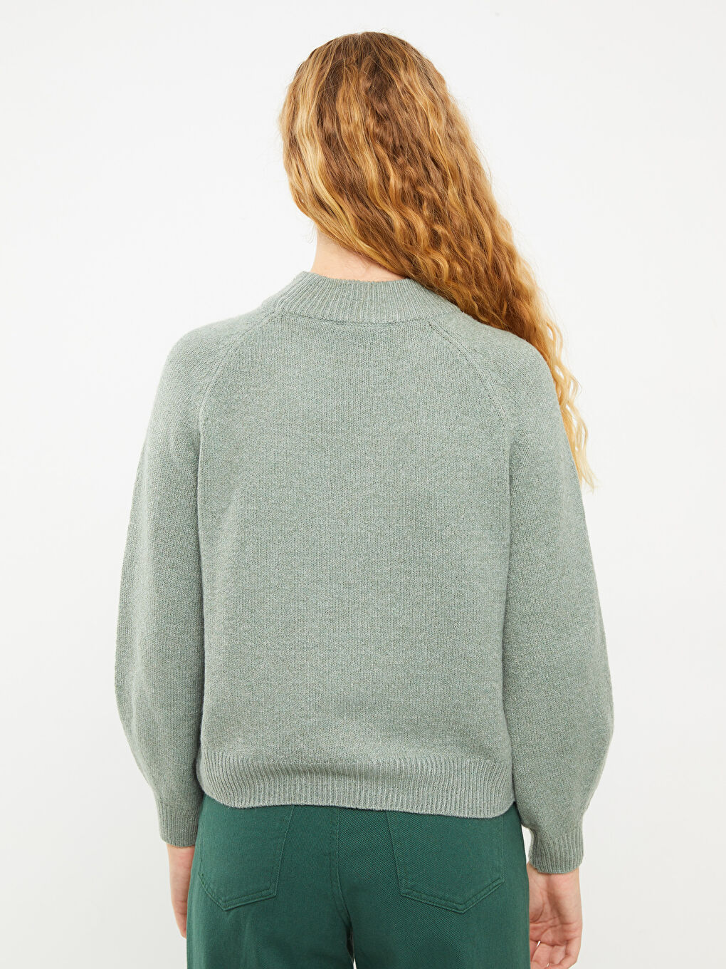 LCW Vision Trichterkragen Damen Strickpullover -W29543Z8-GC8
