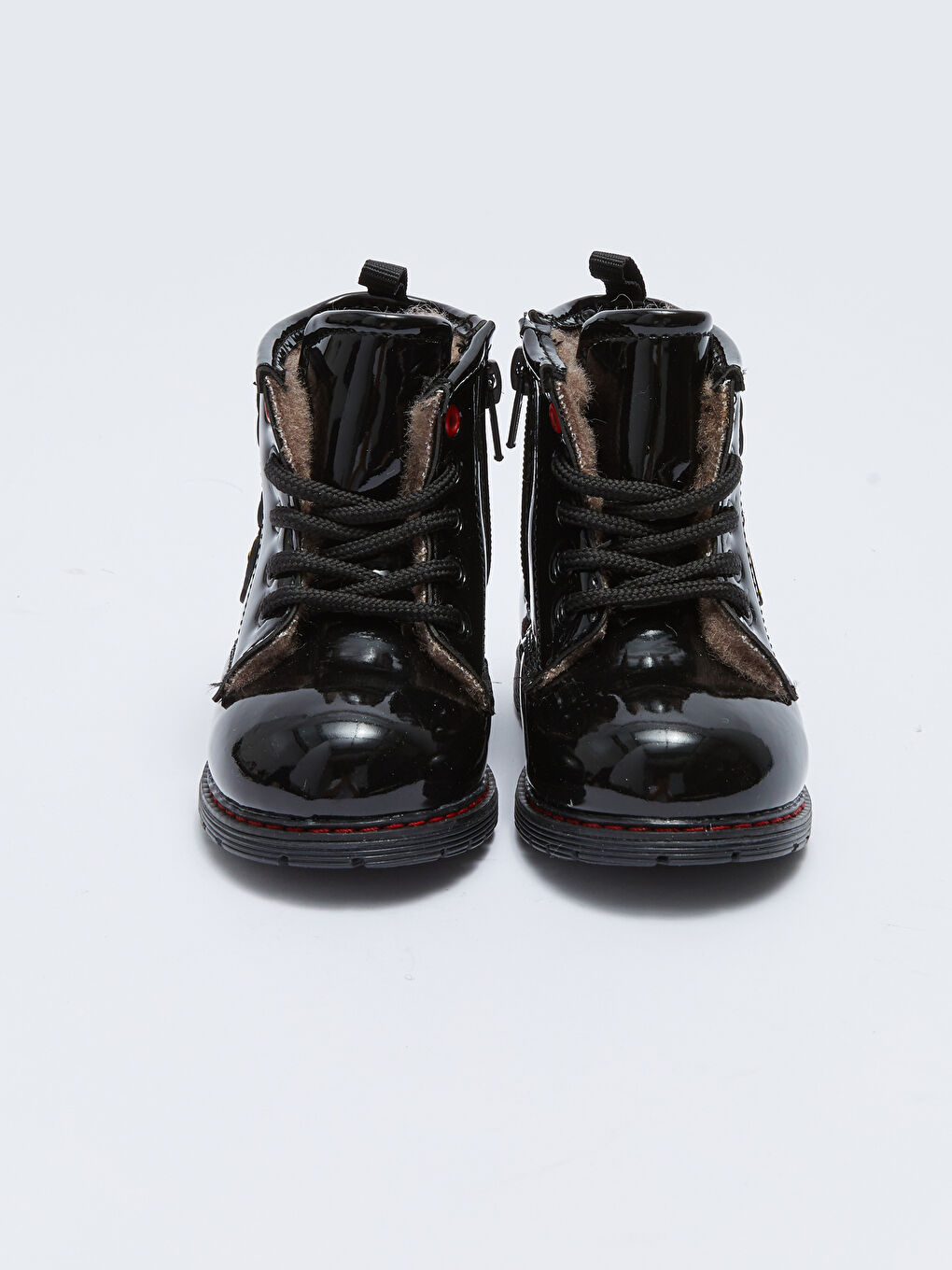 Siyah Minnie Mouse Lisanslı Bağcıklı Kız Bebek Bot-2