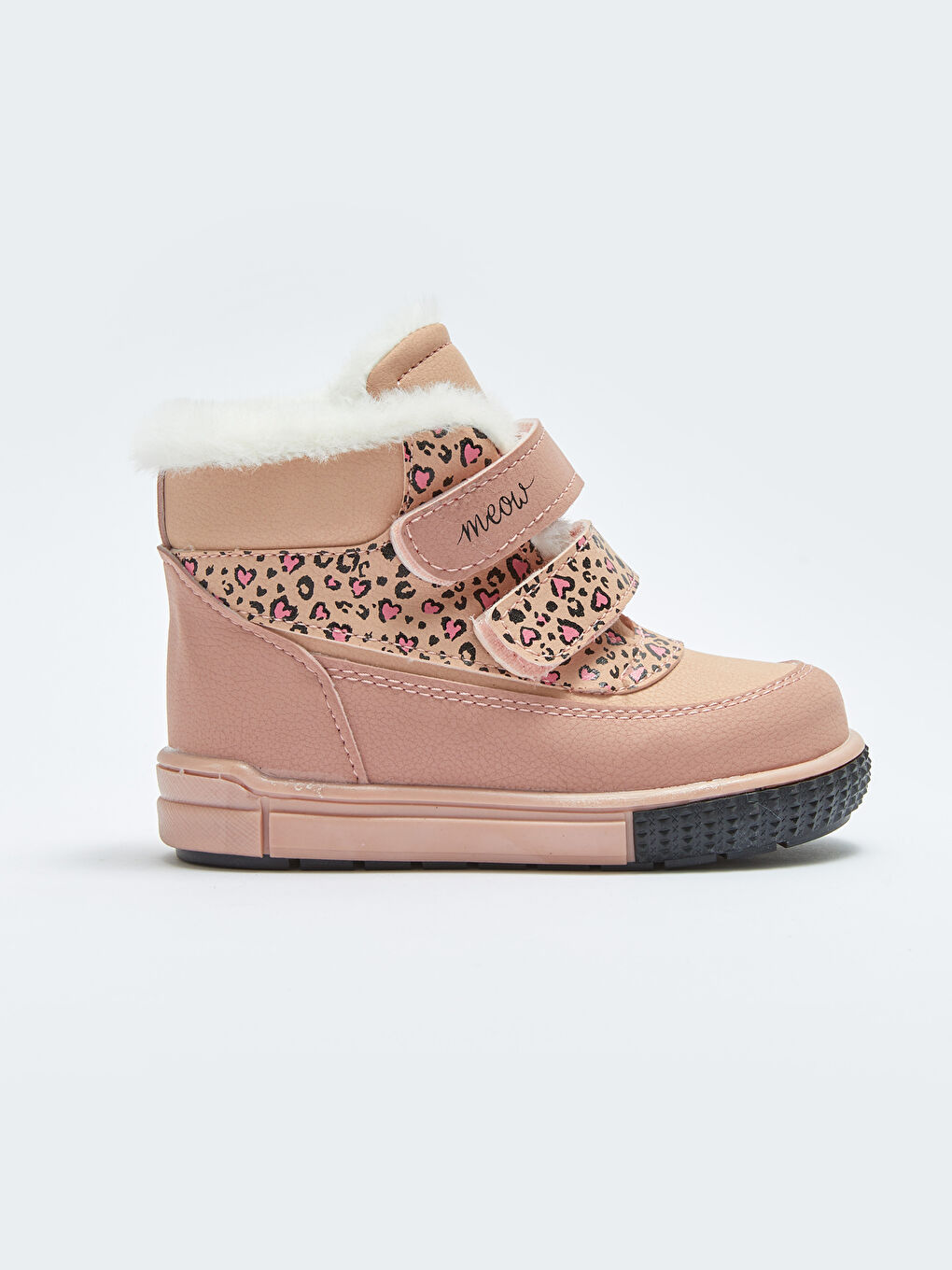 Pembe Baskılı Cırt Cırtlı Kız Bebek Bot-1