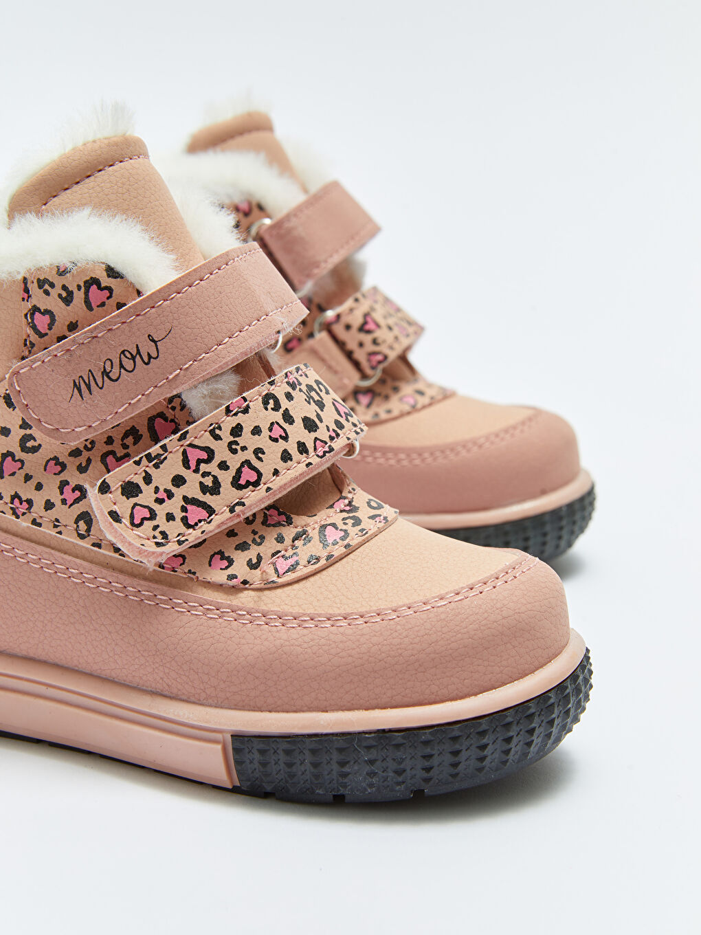 Pembe Baskılı Cırt Cırtlı Kız Bebek Bot-2