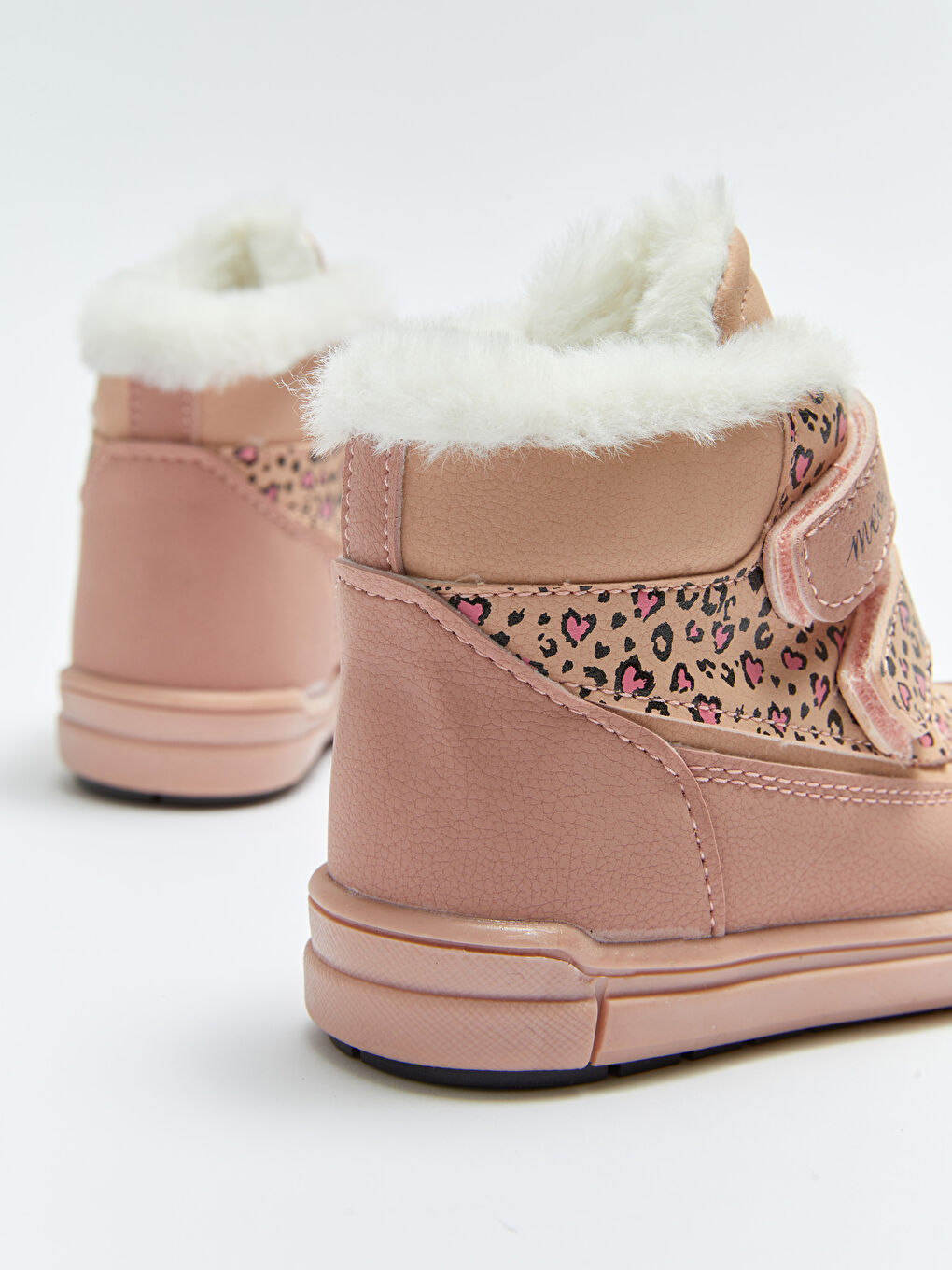 Pembe Baskılı Cırt Cırtlı Kız Bebek Bot-4