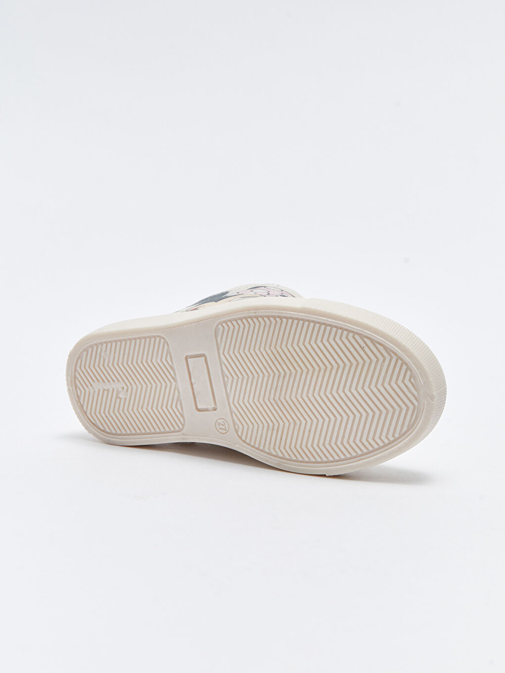 Bej Minnie Mouse Lisanslı Bağcıklı Kız Bebek Bot-6