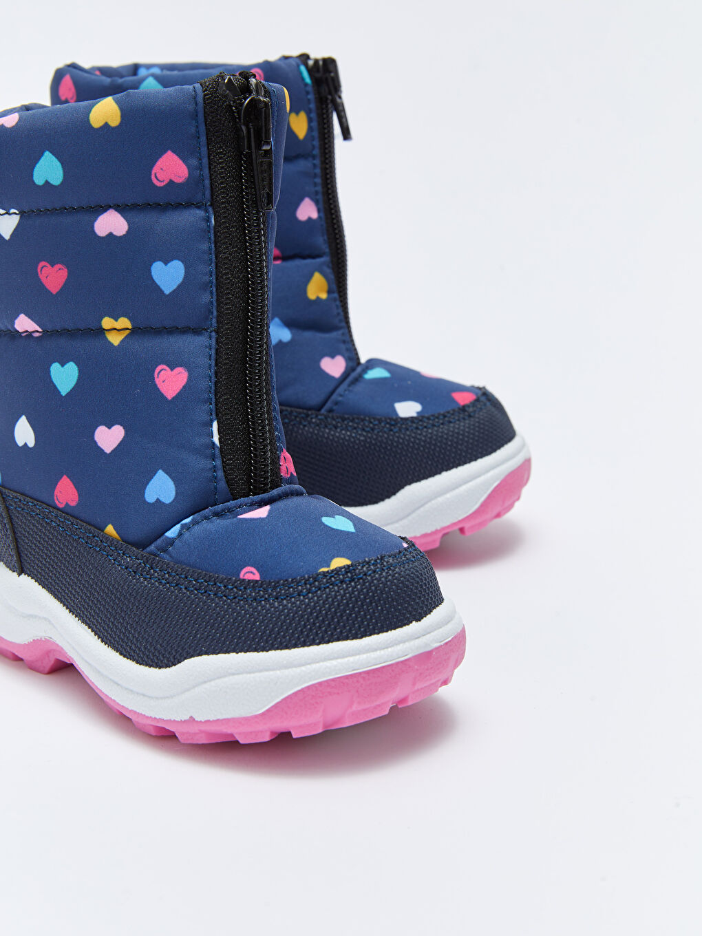 Printed Zipper Baby Girl Snow Boots-2