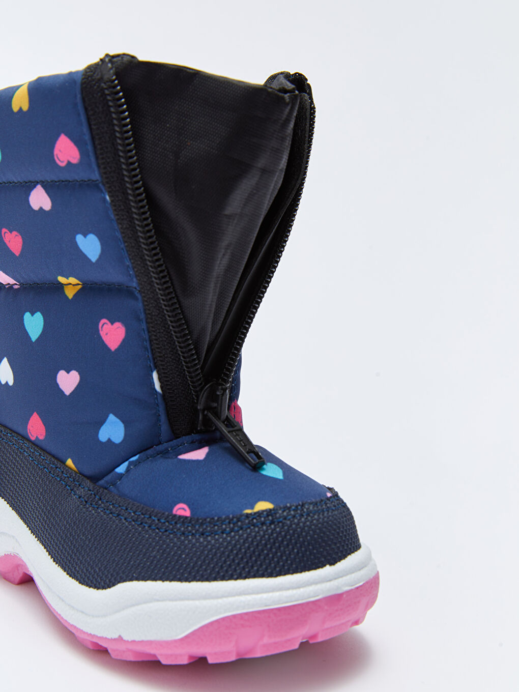 Printed Zipper Baby Girl Snow Boots-5