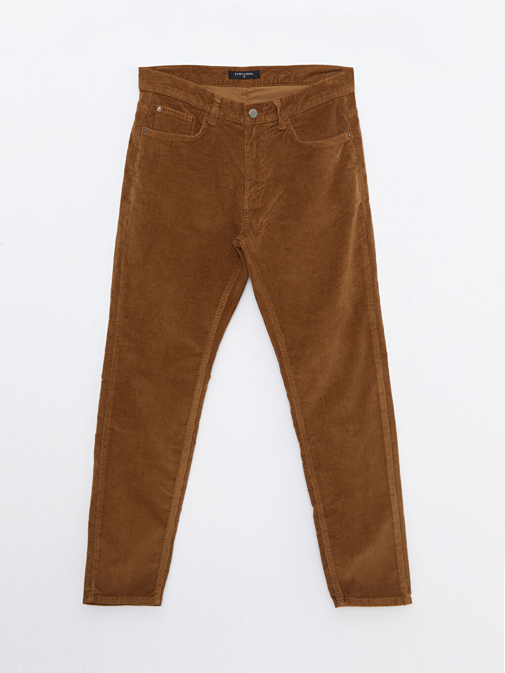 LCW Casual Kahverengi Slim Fit Kadife Erkek Pantolon - 5