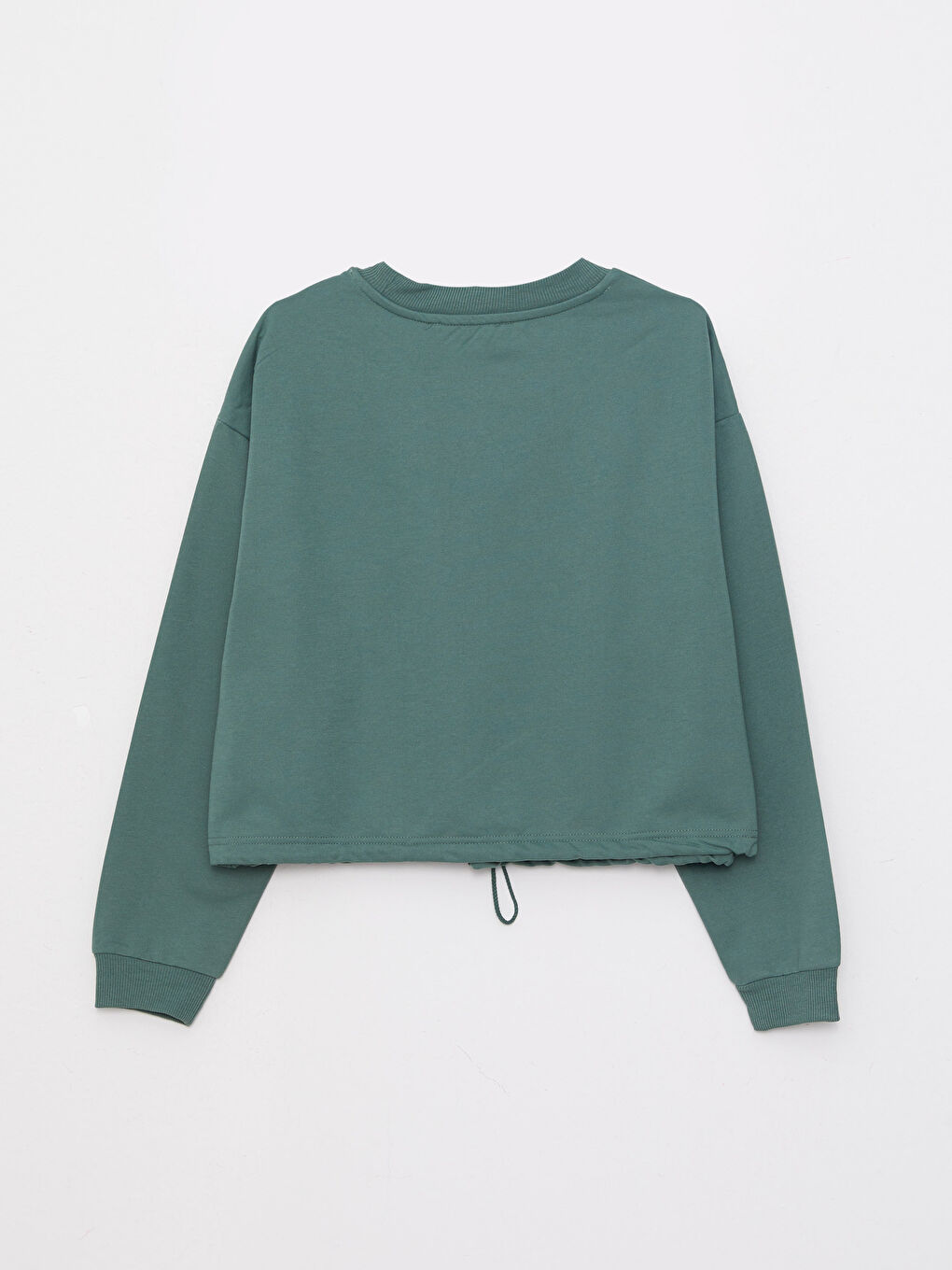 Crew Neck Plain Long Sleeve Women's Sweatshirt-10