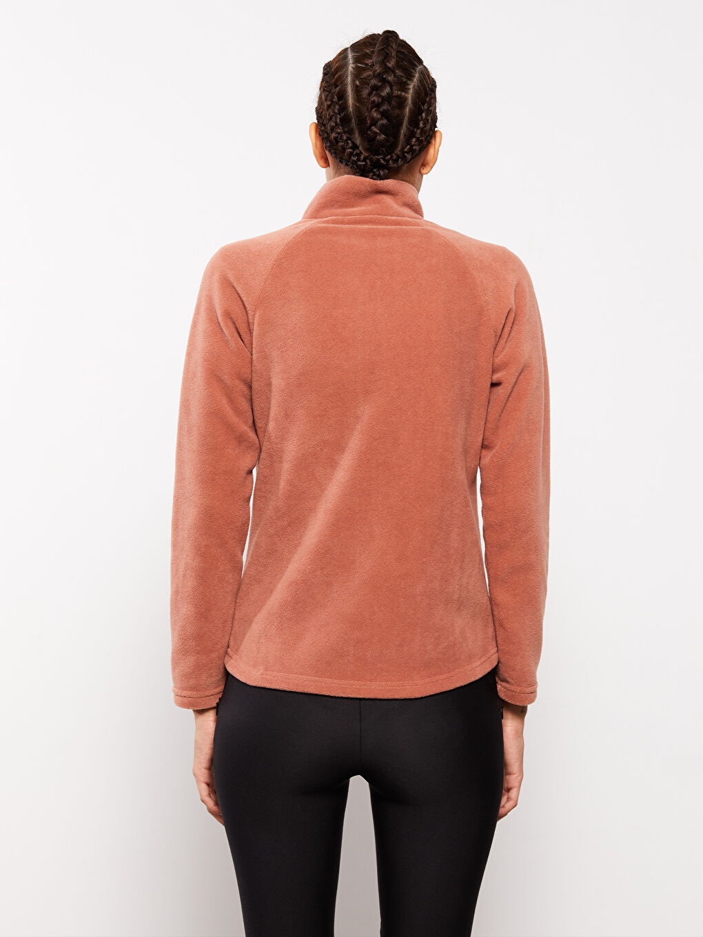 Turtle Neck Women's Sports Cardigan-7