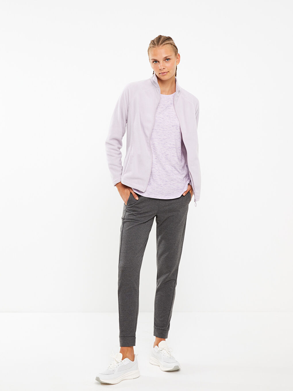Women's Elastic Waist Regular Sweatpants -W29647Z8-L8N