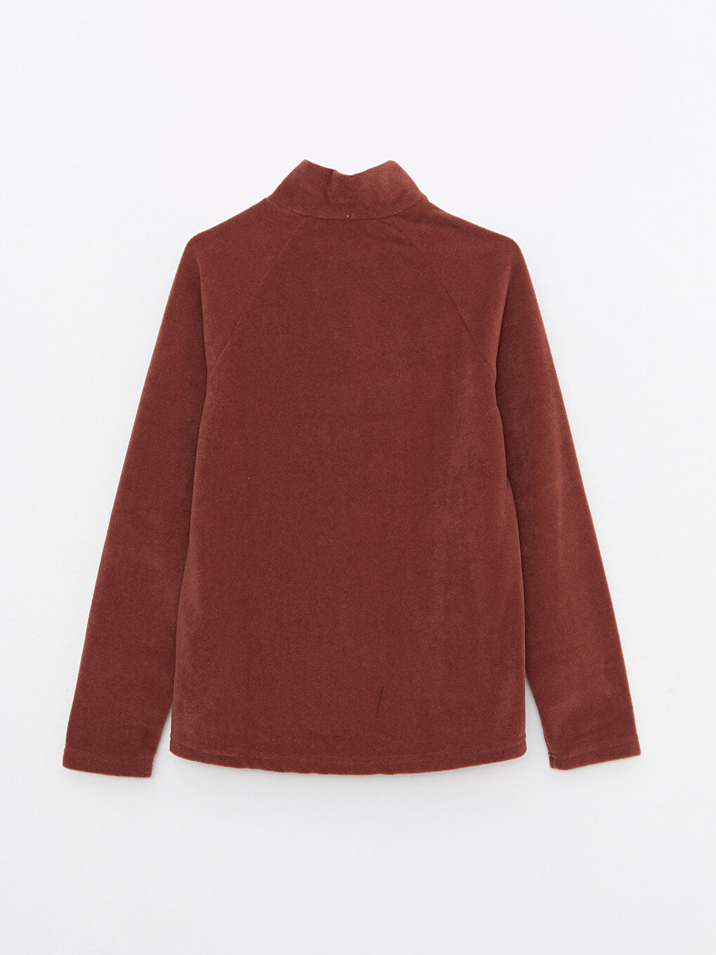 Turtle Neck Regular Long Sleeve Fleece Women's Sports Cardigan-6