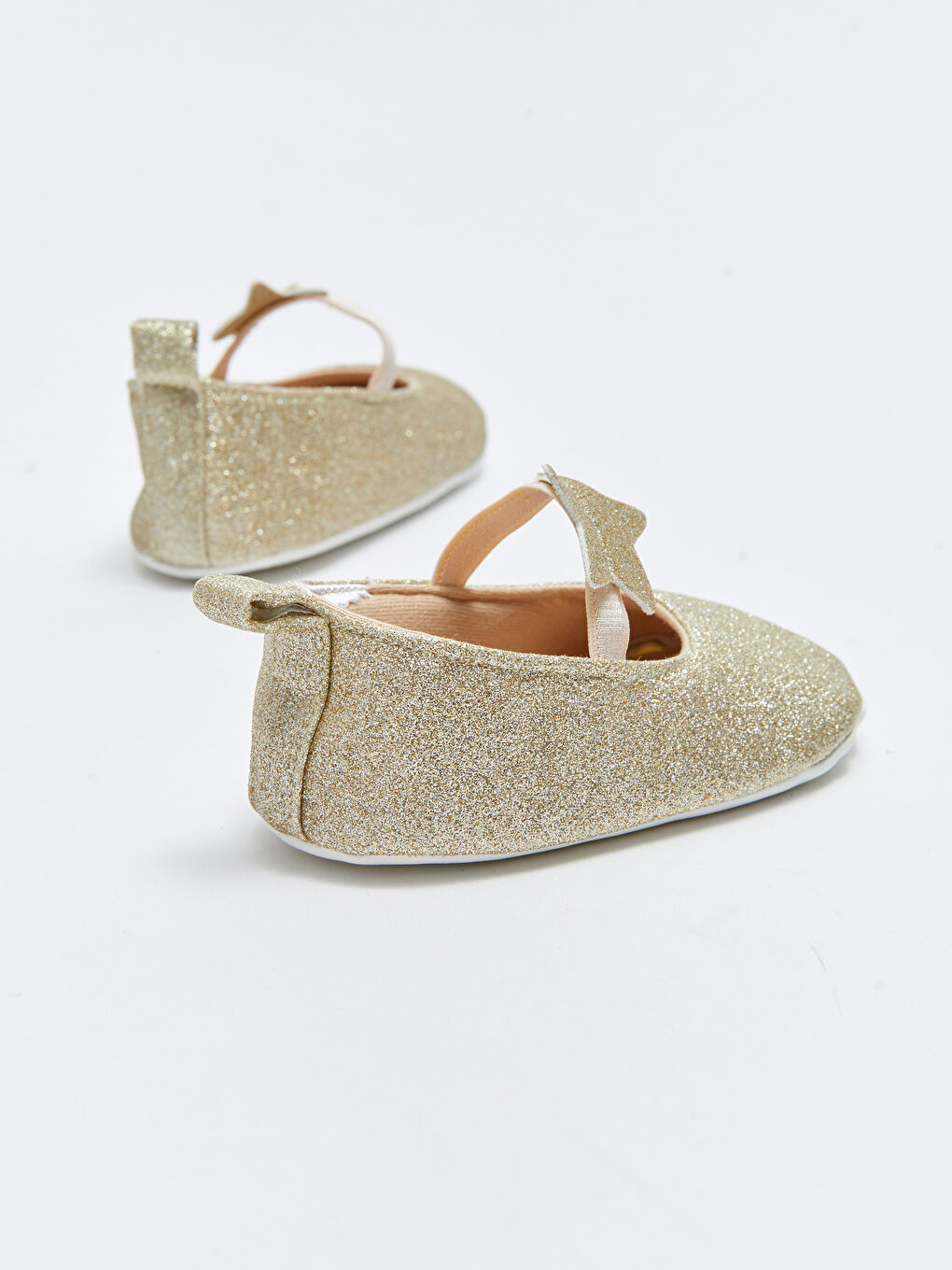 Sarı Sim Detaylı Kız Bebek Yürüme Öncesi Ayakkabı ve Saç Bandı-8