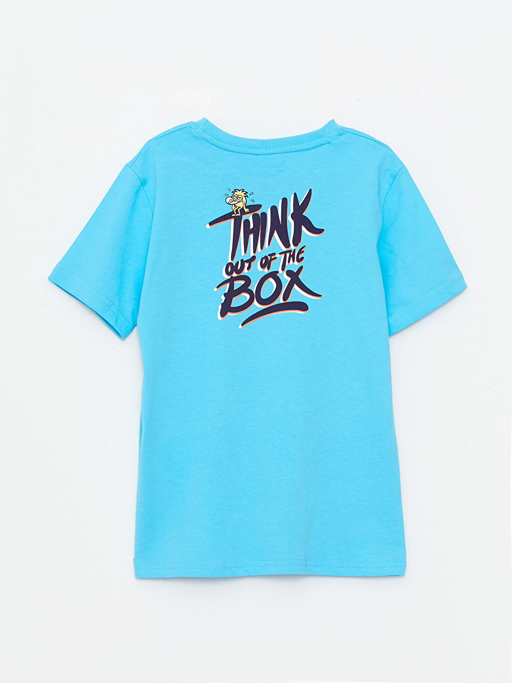 LCW Kids Crew Neck Printed Short Sleeve Cotton Boy T-shirt -W29736Z4-GGH