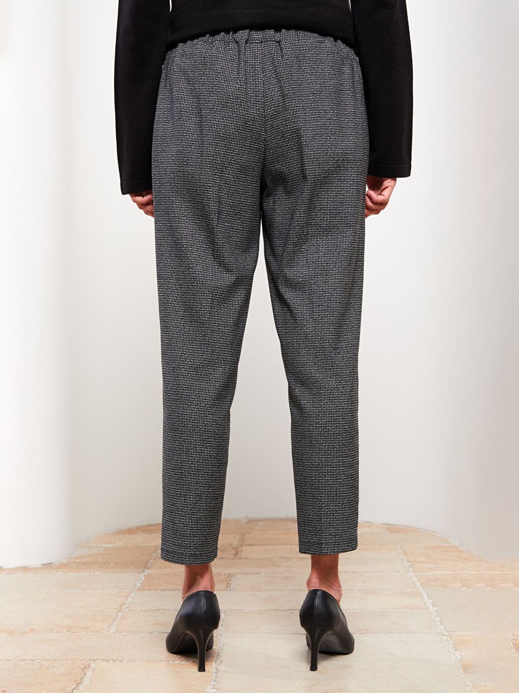 LCW Grace Standard Fit Patterned Women's Trousers -W29794Z8-LKN