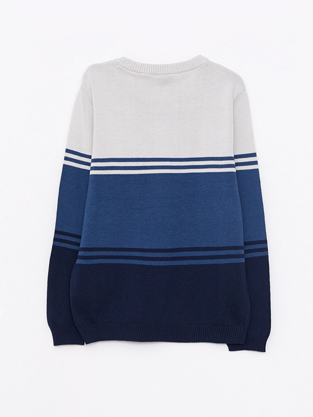 LCW Kids Turtleneck Striped Long Sleeve Boys' Knitwear Sweater -W29804Z4-LGB