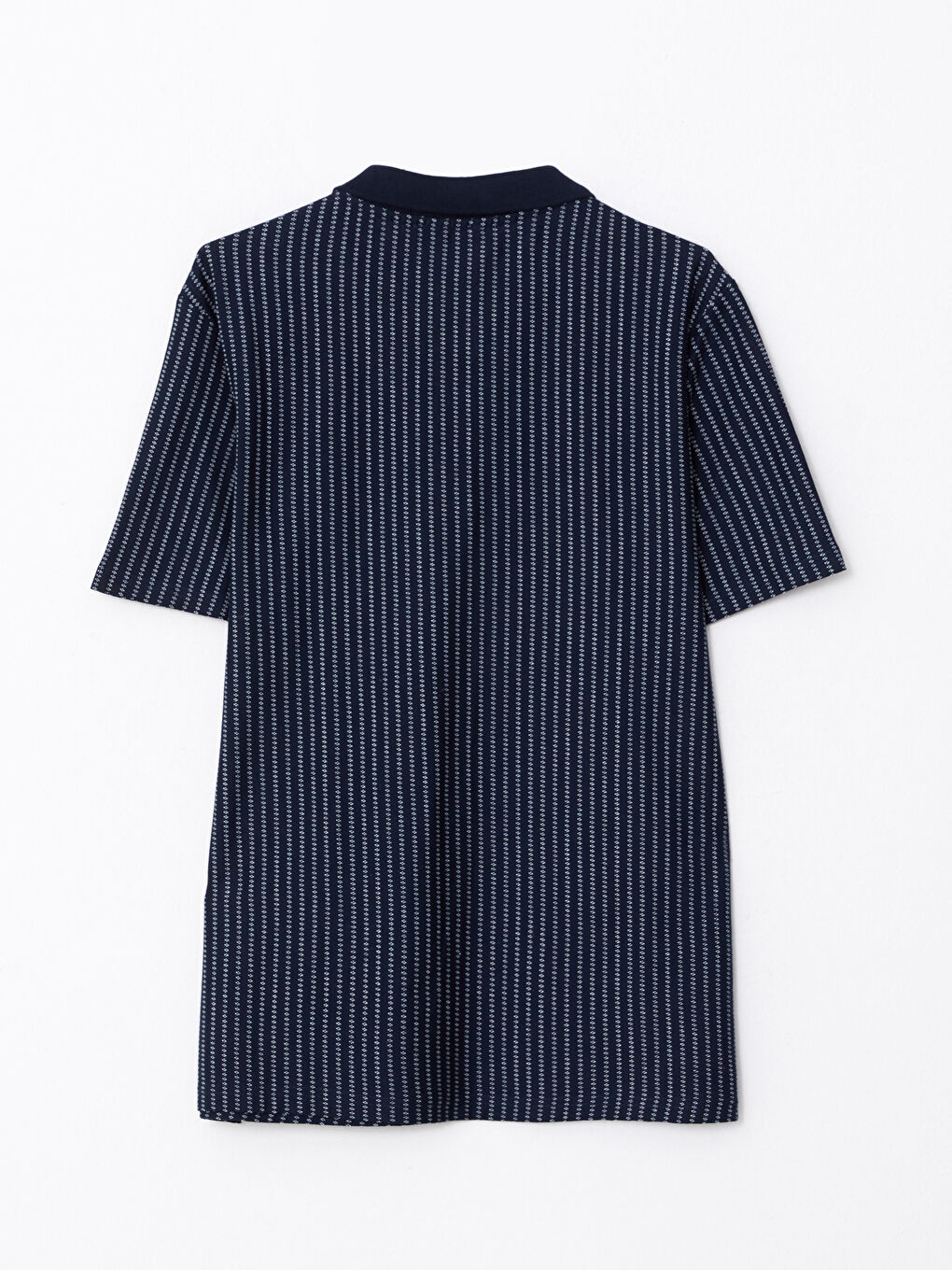 تي شيرت رجالي بياقة بولو كم قصير مخطط بيكيه-6