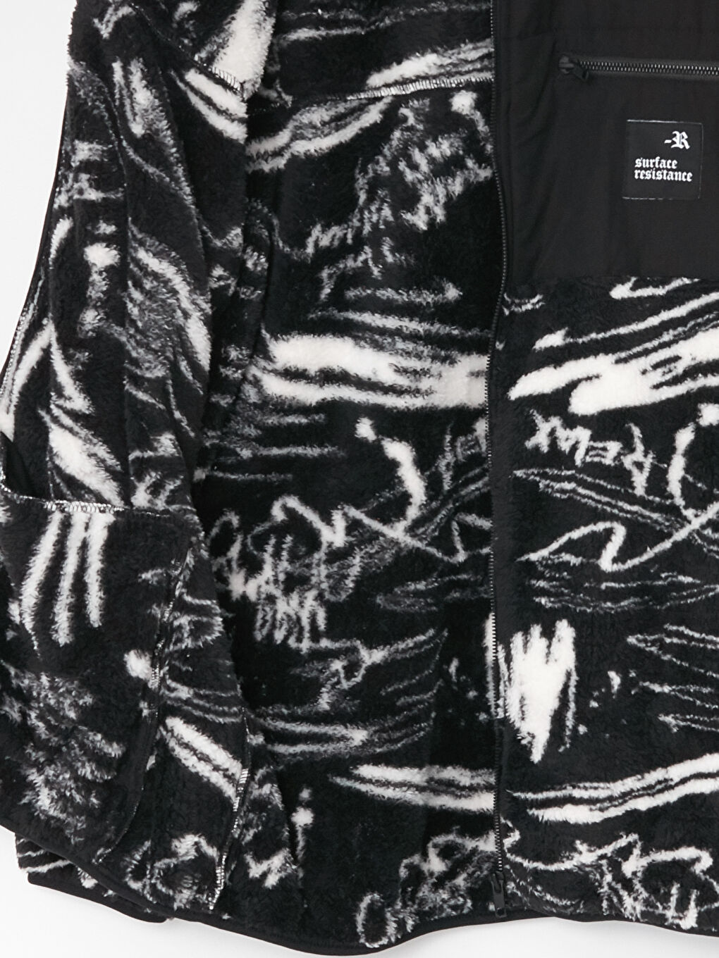 Siyah Dik Yaka Uzun Kollu Pelüş Erkek Spor Hırka-6