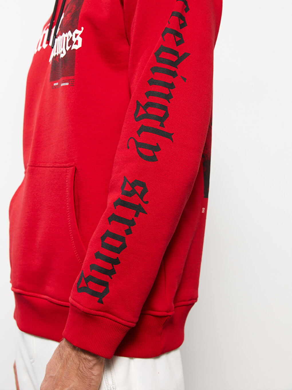 Худи Мужское Толстое Оверсайз С Длинным Рукавом И Принтом-3