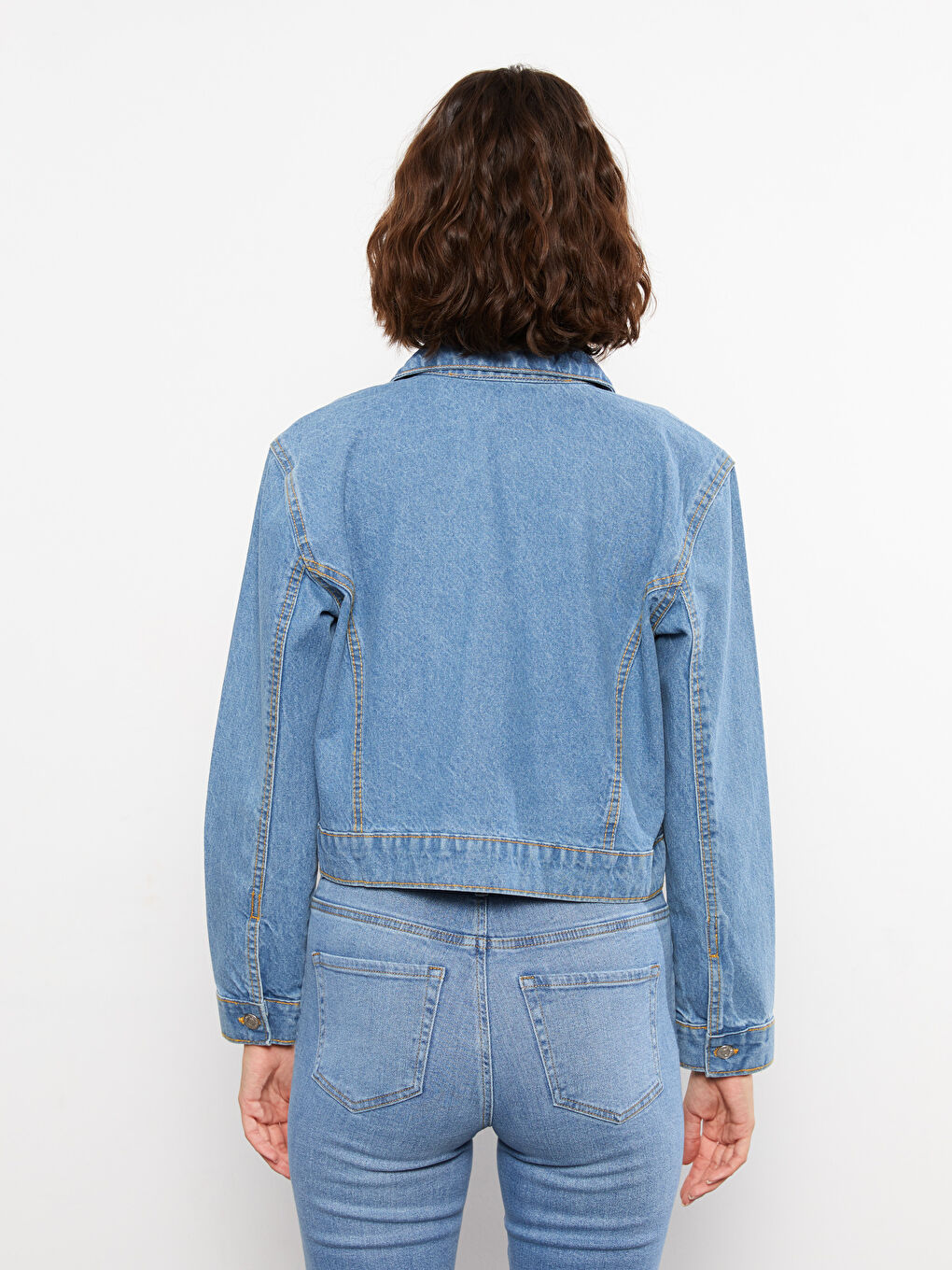 LCW Jeans Collared Neck Women's Denim Jacket -W29880Z8-507