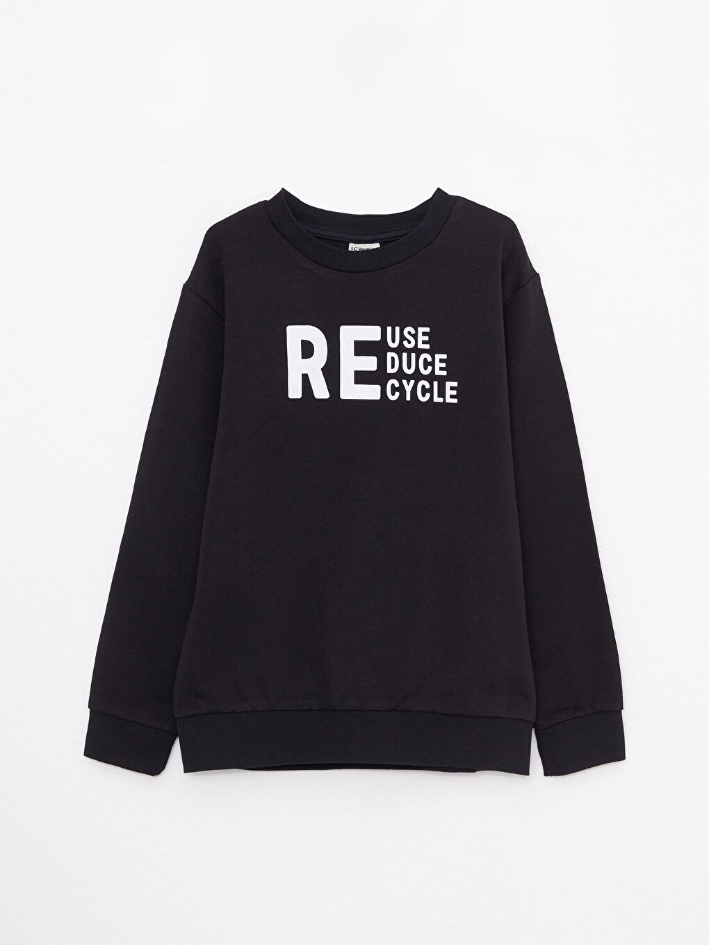 Crew Neck Printed Long Sleeve Boys' Sweatshirt