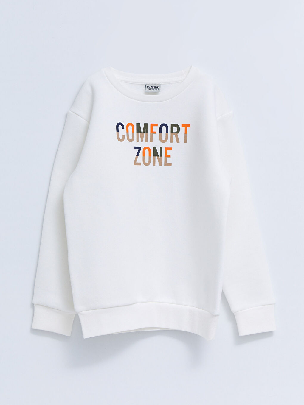 Crew Neck Printed Long Sleeve Boys' Sweatshirt
