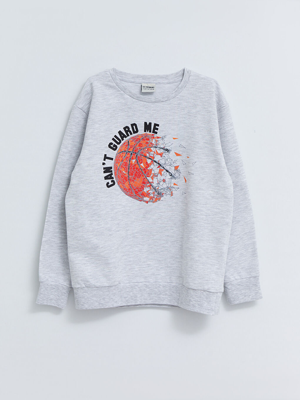 LCW ECO Crew Neck Printed Long Sleeve Boys' Sweatshirt -W29883Z4-LAK