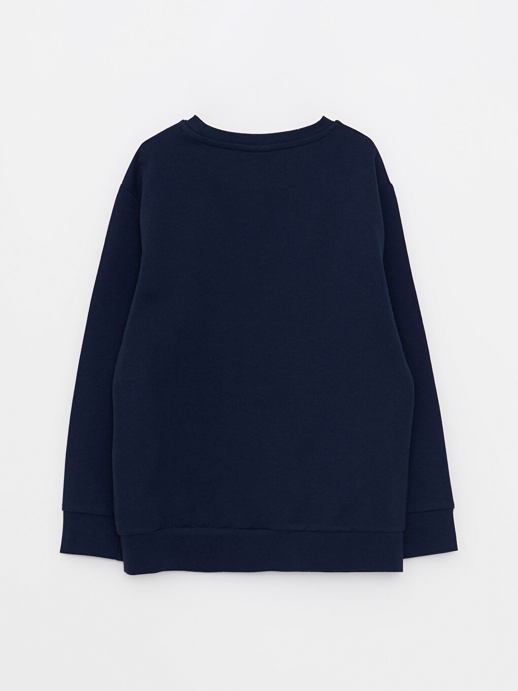 بلوزة رياضية للأولاد برقبة دائرية وكم طويل ومطبوعة-1