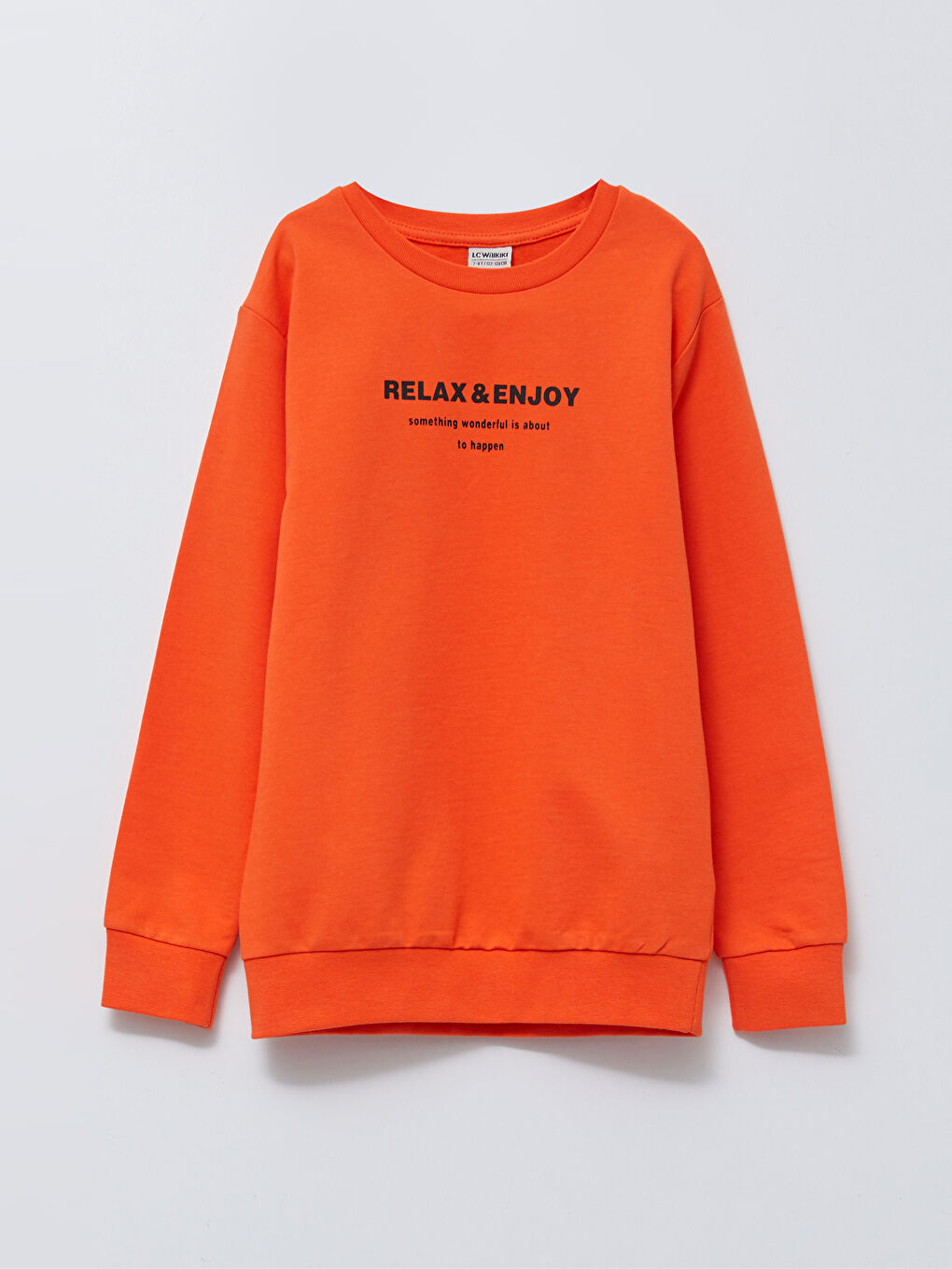 LCW ECO Crew Neck Printed Long Sleeve Boys' Sweatshirt -W29886Z4-CSX