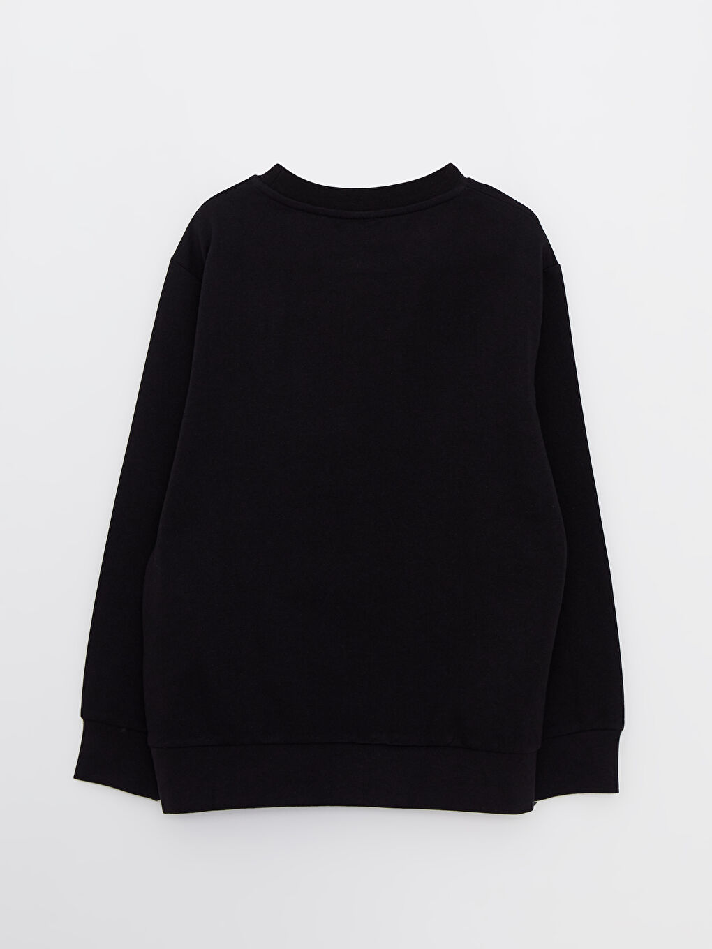 سويت شيرت كم طويل مطبوع بياقة دائرية للأولاد-1