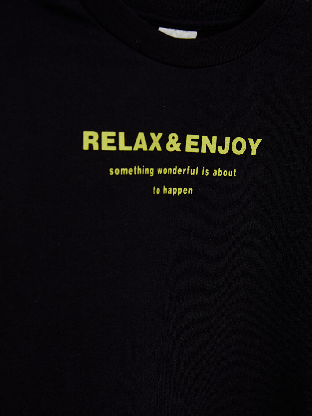 سويت شيرت كم طويل مطبوع بياقة دائرية للأولاد-2