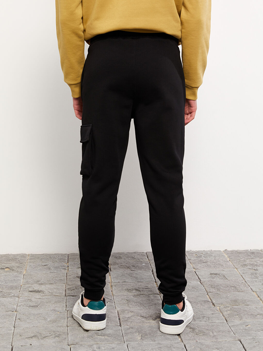 Schlank Geschnittene Dicke Jogginghose Für Herren-3