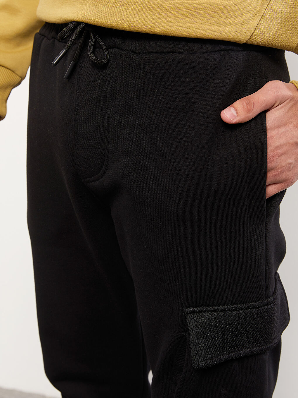 Schlank Geschnittene Dicke Jogginghose Für Herren-4