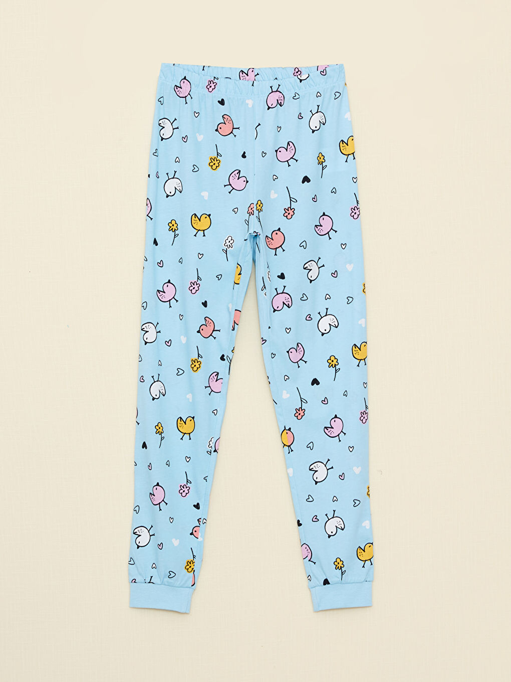 Pembe Bisiklet Yaka Baskılı Uzun Kollu Kız Çocuk Pijama Takımı-2