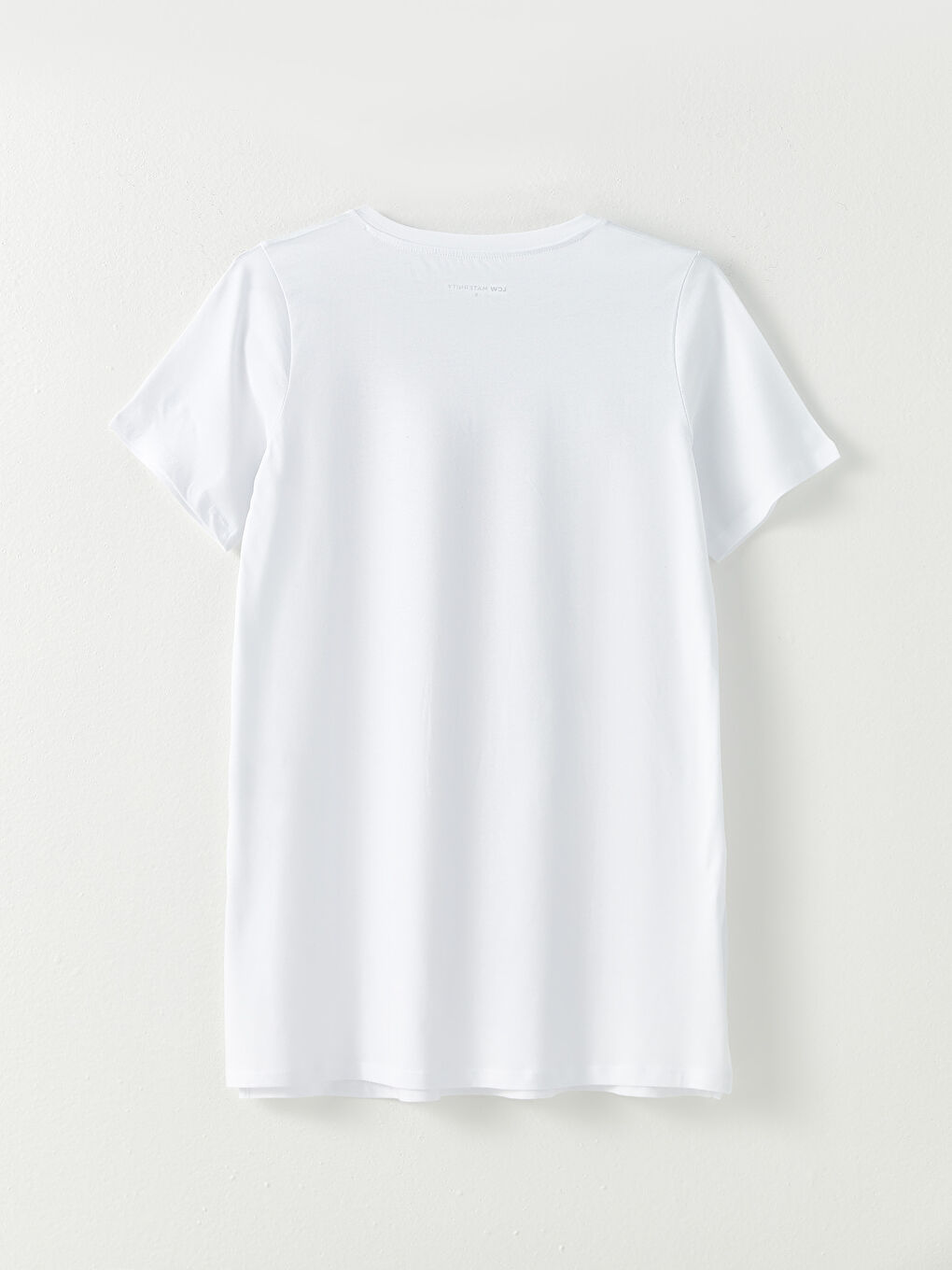 تي شيرت حوامل قطن كم قصير ياقة دائرية قصة عادية-6