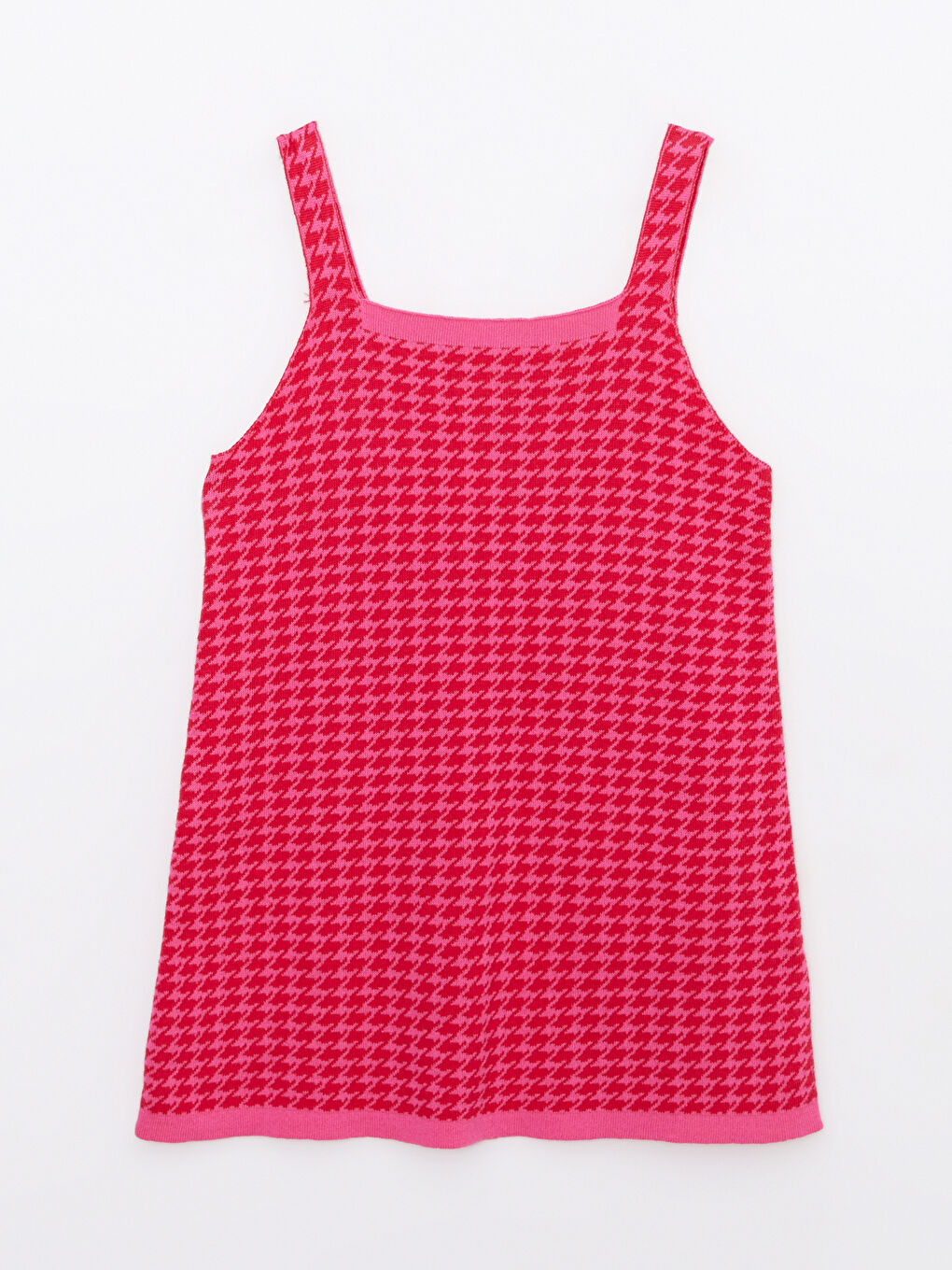 Pembe Desenli Kız Bebek Triko Elbise ve Hırka-3