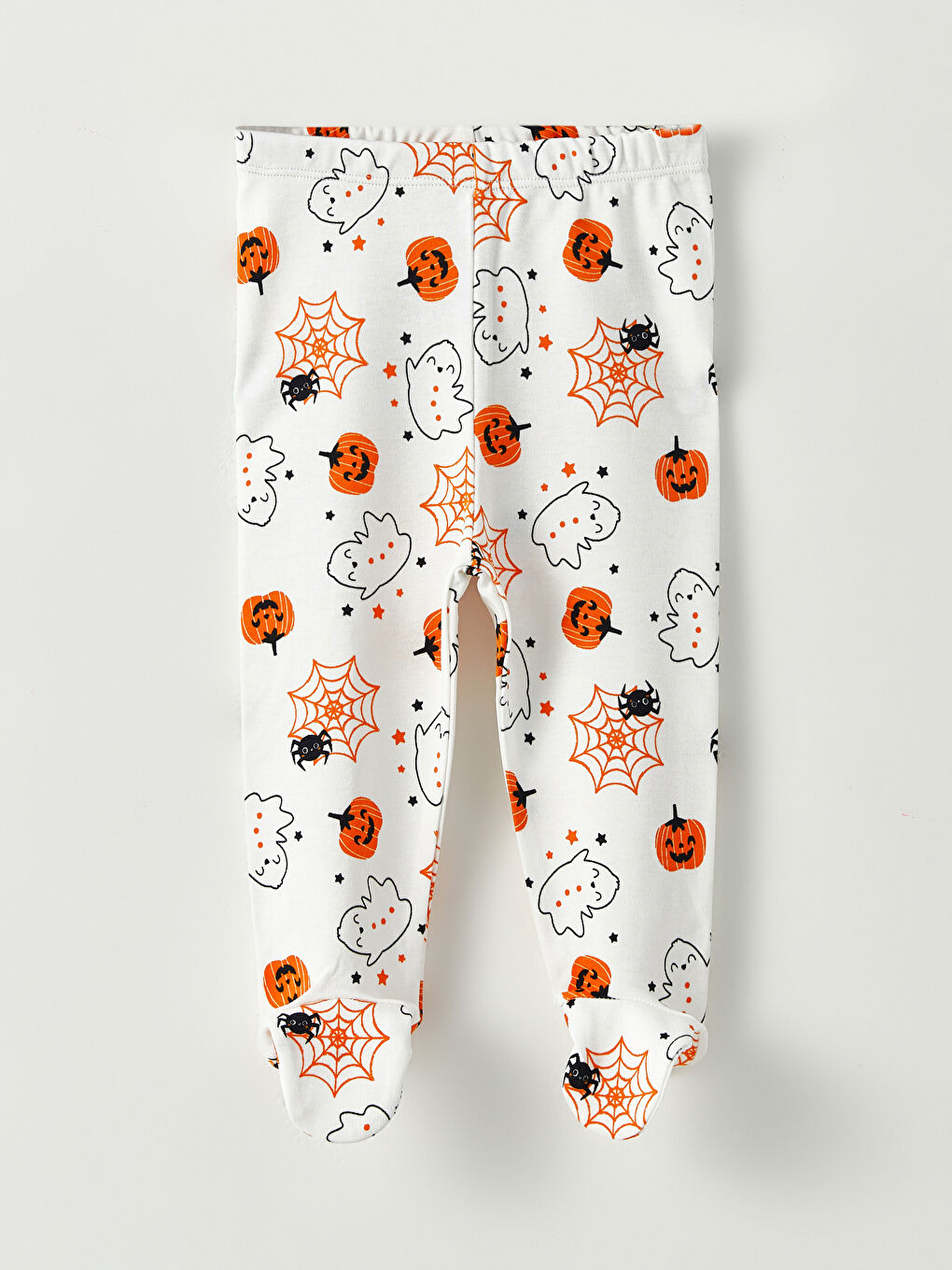 Crew Neck Long Sleeve Printed Baby Boys' Snap Bodysuit and