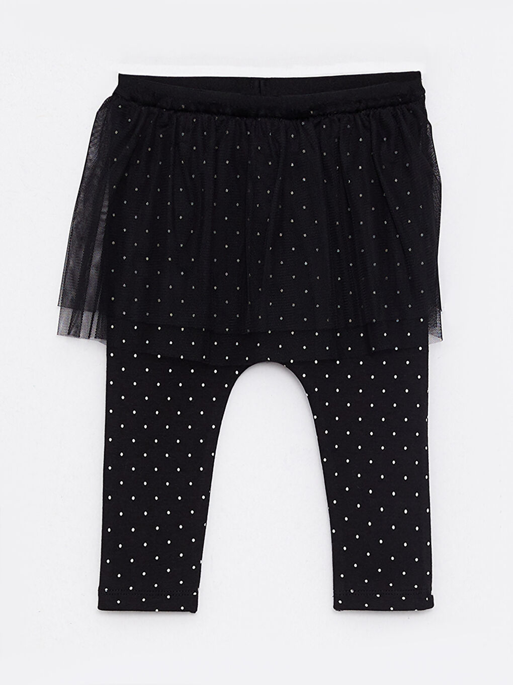 LCW baby Ensemble 2 Pièces Bébé Filles Body à Manches Longues Imprimé à Col Rond et Pantalon à Boutons-Pression -W29935Z1-GMN