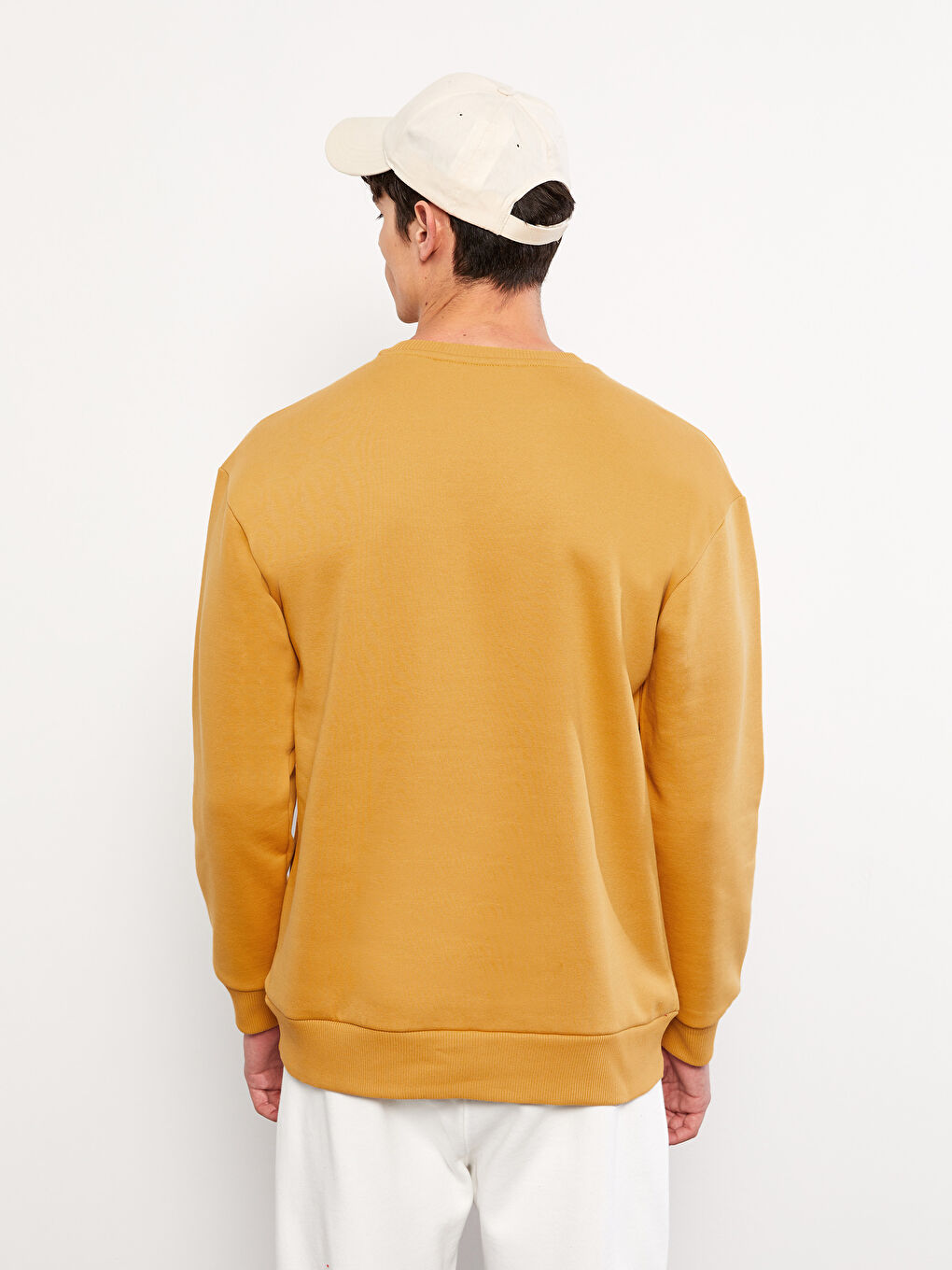XSIDE Oversize Crew Neck Long Sleeve Printed Men's Thick
