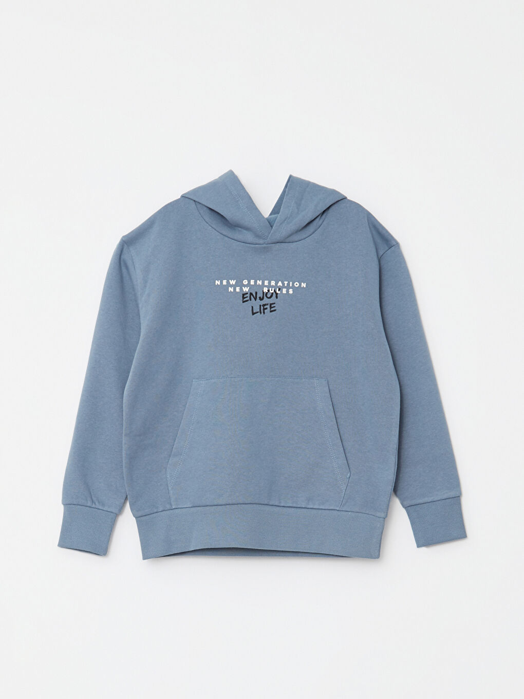 Hooded Printed Long Sleeve Boys' Sweatshirt
