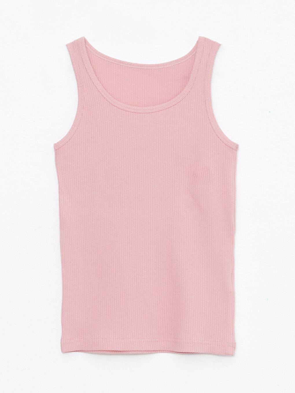 Crew Neck Basic Girls' Tank Top