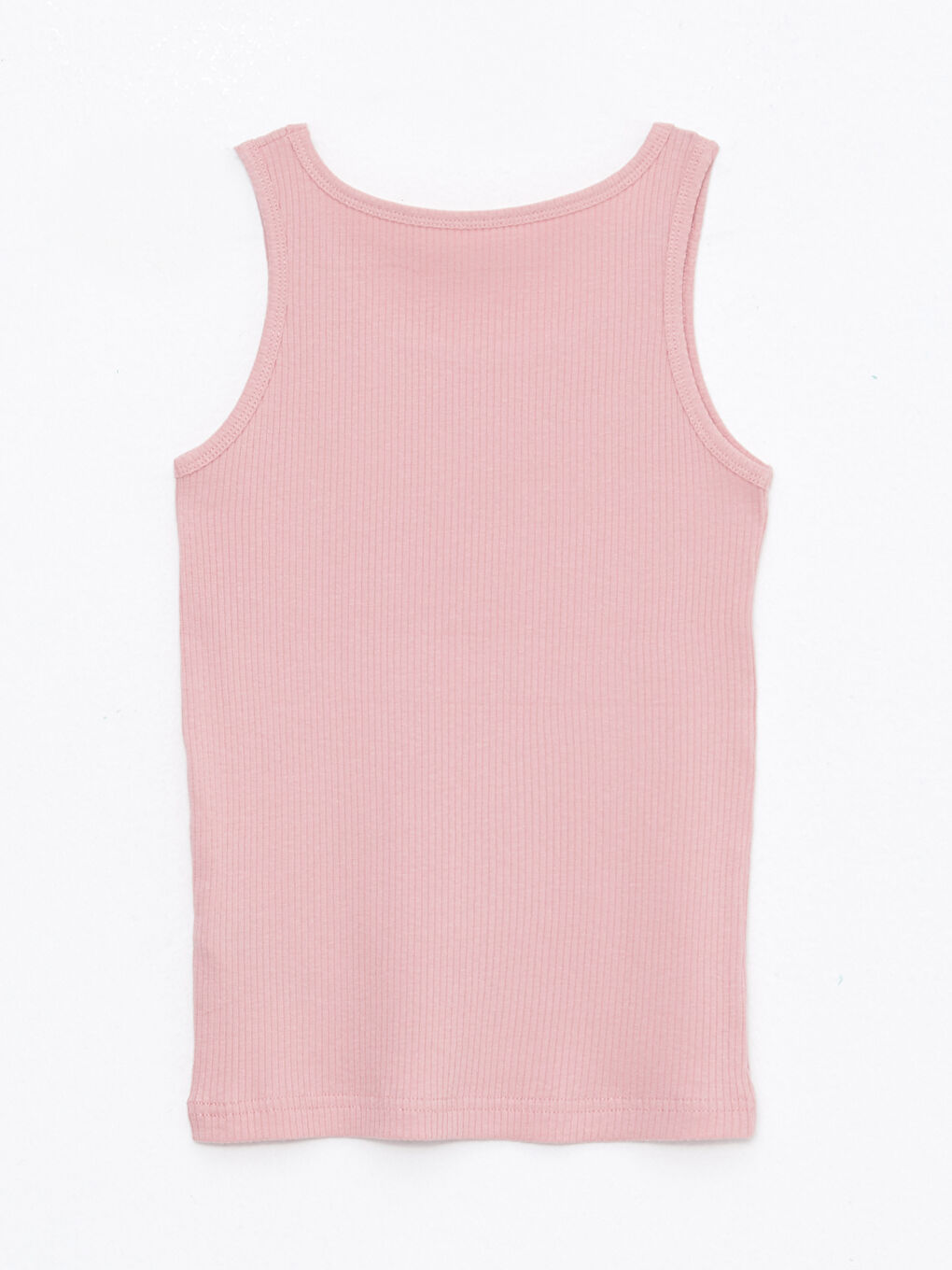 Crew Neck Basic Girls' Tank Top-1