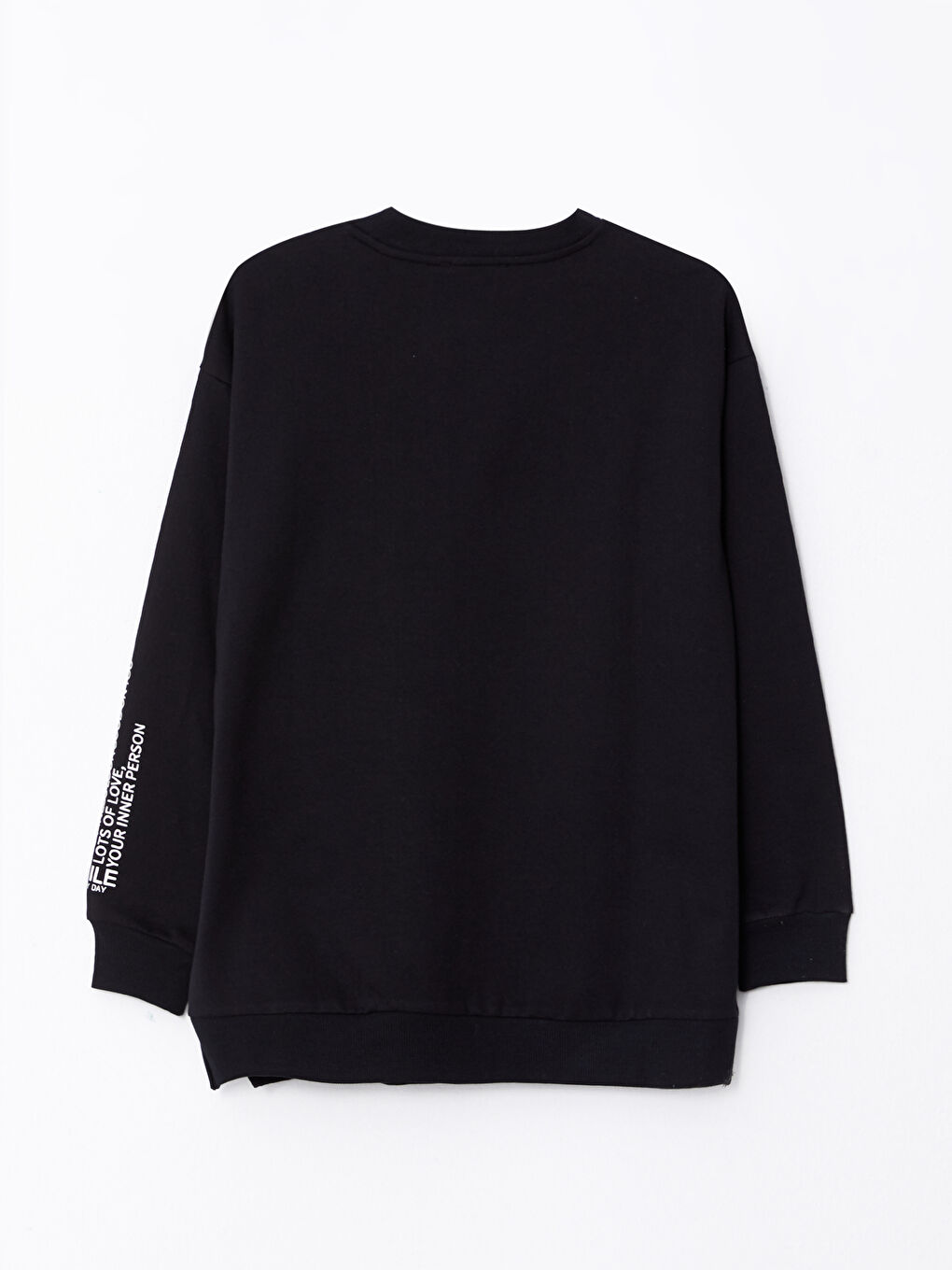 LCWAIKIKI Maternity Crew Neck Printed Long Sleeve Maternity Sweatshirt -W29991Z8-CVL