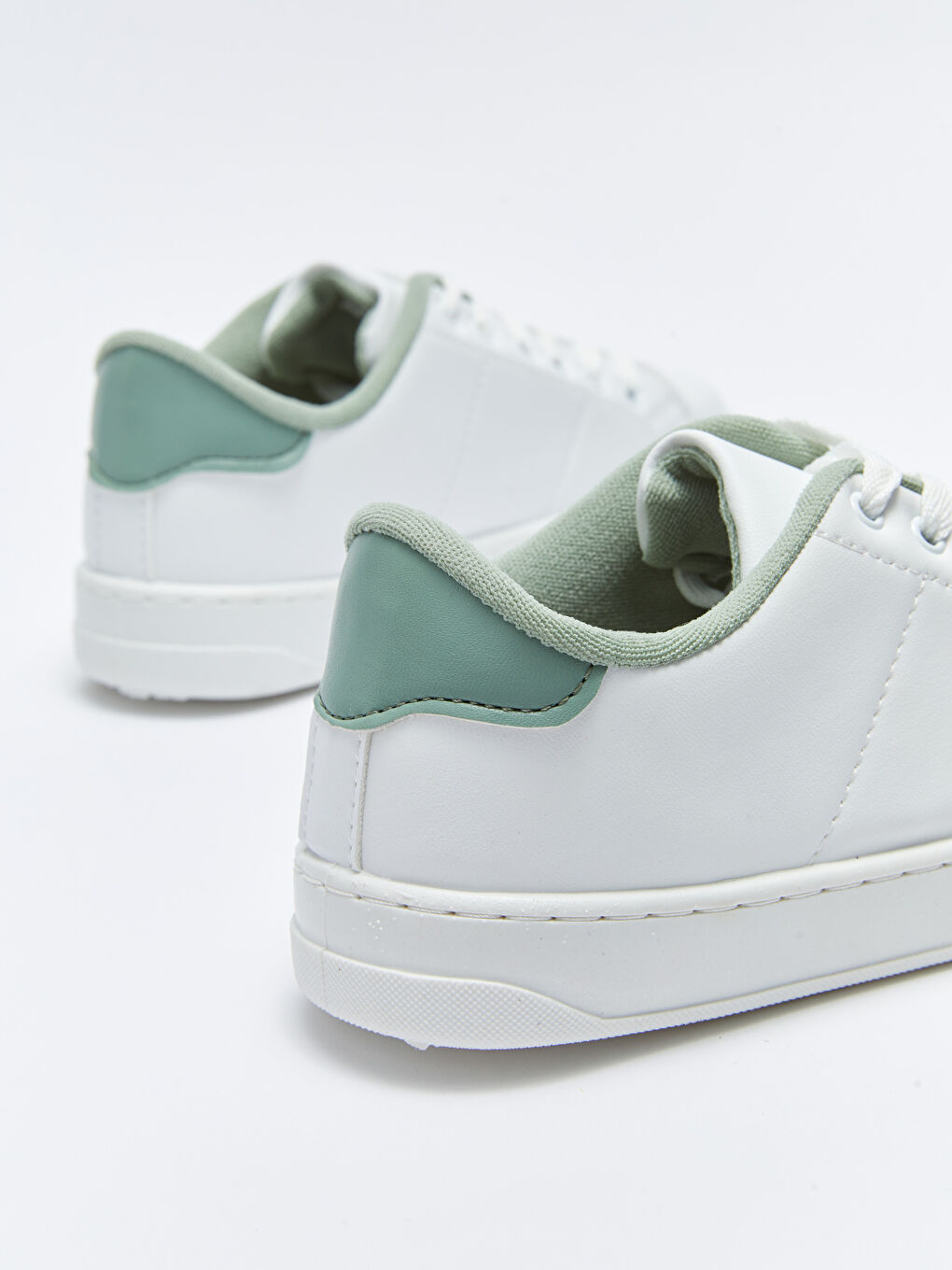 Faux Leather Lace-Up Women's Sneakers-4