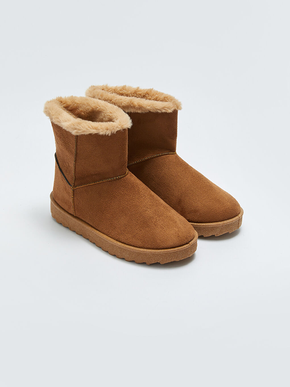 Kahverengi Pelüş Detaylı Kadın Bot