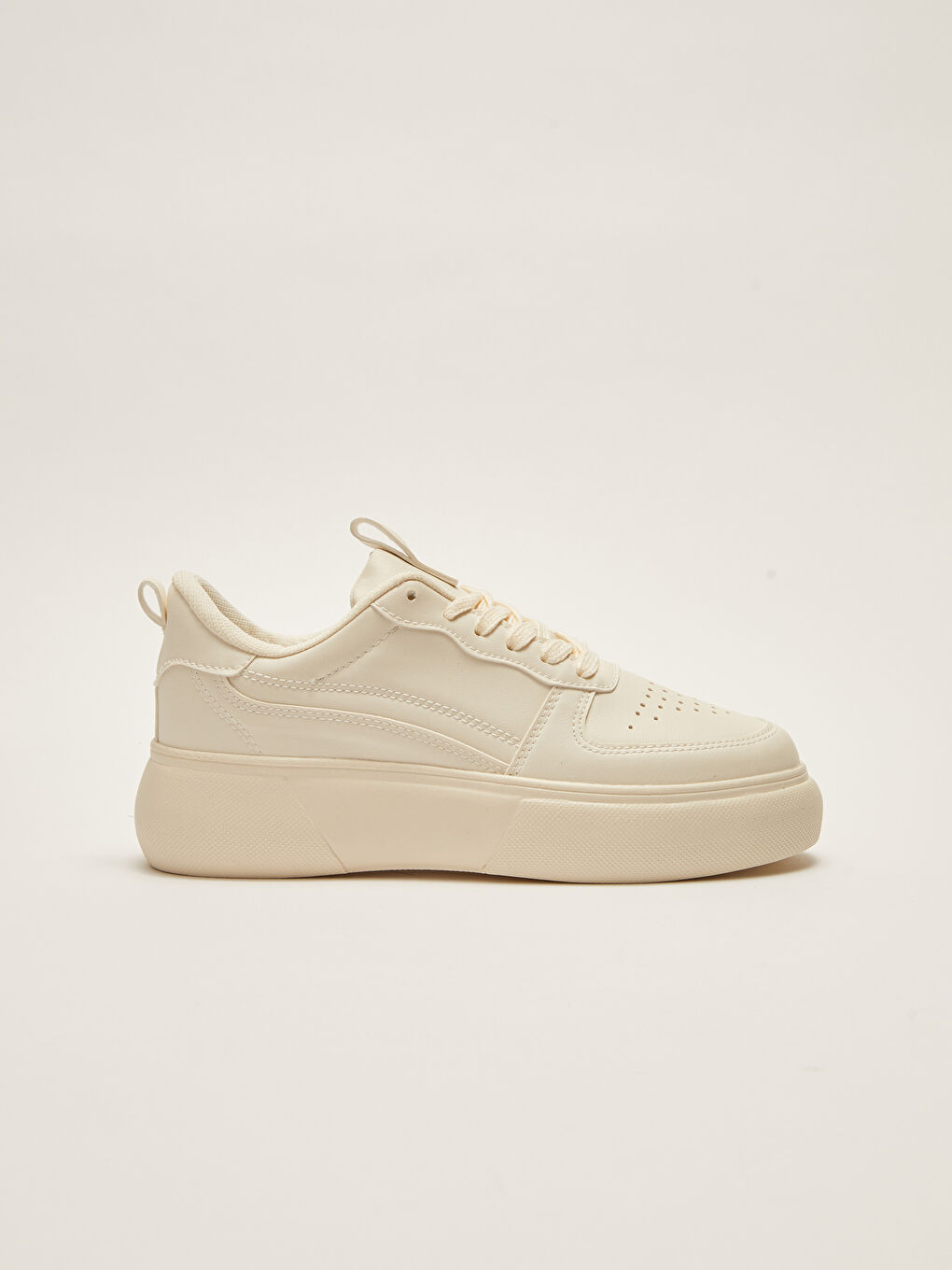 Faux Leather Lace-Up Women's Sneakers-1