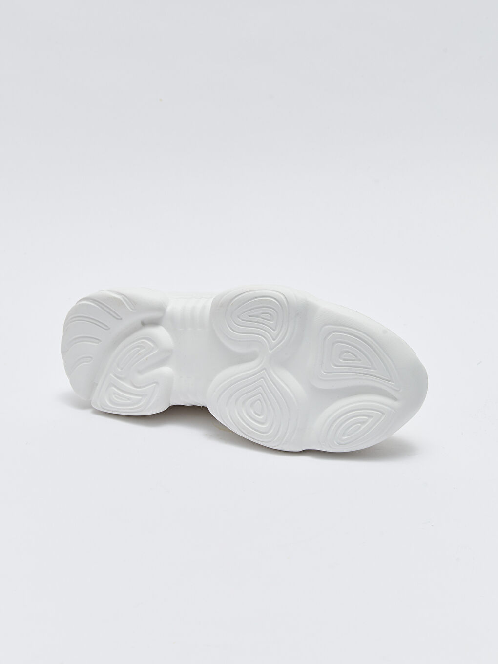 Ekru Bağcıklı File Detaylı Kadın Aktif Spor Ayakkabı-3