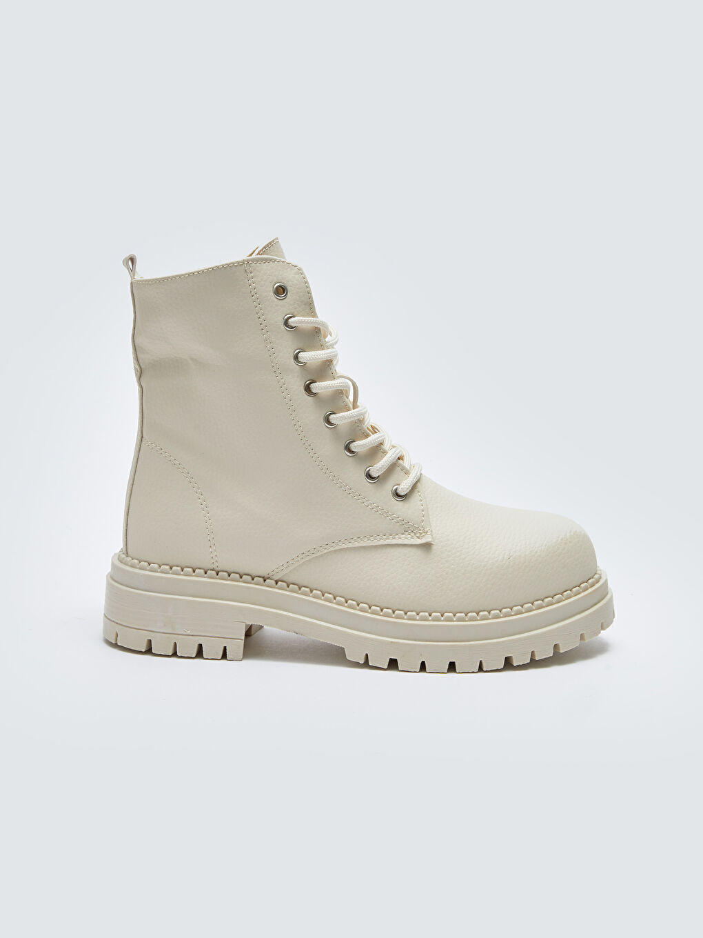 Faux Leather Lace-up Women's Boots-5