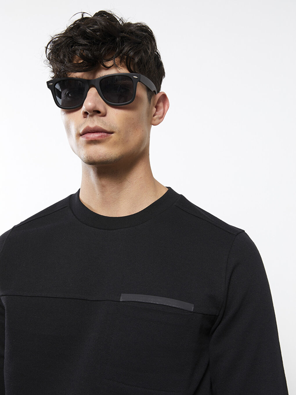 Hanorac cu Mânecă Lungă și Guler Rotund pentru Bărbați